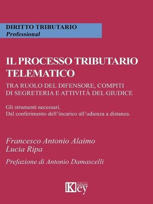 cover image of Il processo tributario telematico